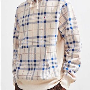 Mens Champion Uo Plaid Reverse Weave 